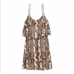 Snake print dress